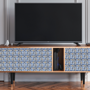 Sideboard - STORYZ - T1 Lovely Cornflowers - Walnut