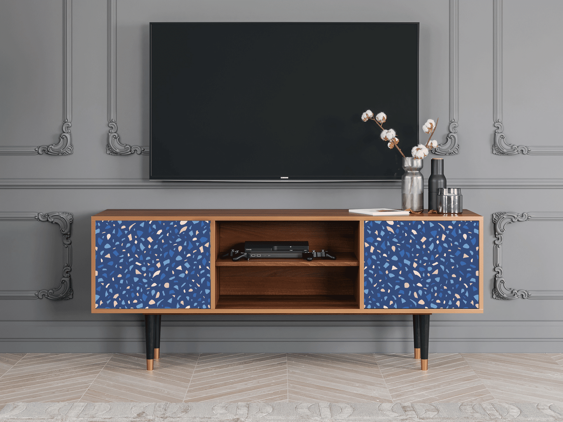 Sideboard - STORYZ - T2 Soap Whirpool - Walnut Sideboard - STORYZ - T2 Soap Whirpool - Walnut