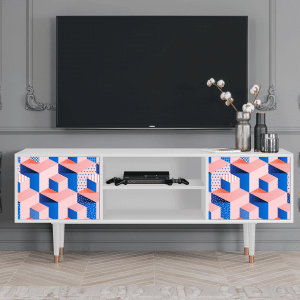 Sideboard - STORYZ - T2 Pinky Squares - White