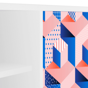 Sideboard - STORYZ - T2 Pinky Squares - White