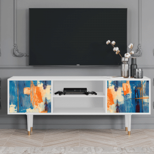 Sideboard - STORYZ - T2 Abstract Expressionism - White