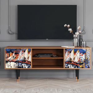 Sideboard - STORYZ - T2 Le Séchage des voiles  - Walnut