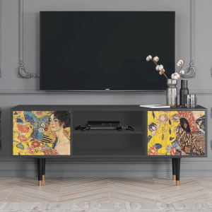 Sideboard - STORYZ - T2 Lady with Fan by Klimt - Antracite