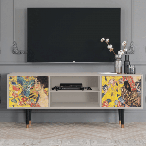 Sideboard - STORYZ - T2 Lady with Fan by Klimt - Sand
