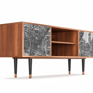 Sideboard - STORYZ - T2 View of the Piazza - Walnut