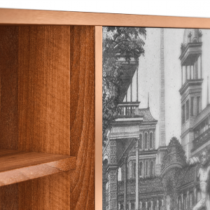 Sideboard - STORYZ - T2 View of the Piazza - Walnut