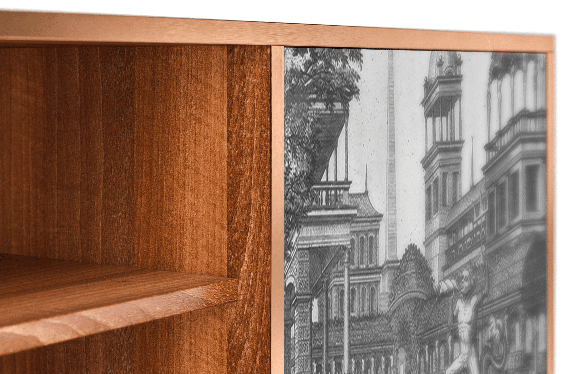Sideboard – STORYZ – T2 View of the Piazza – Walnut Sideboard - STORYZ - T2 View of the Piazza - Walnut
