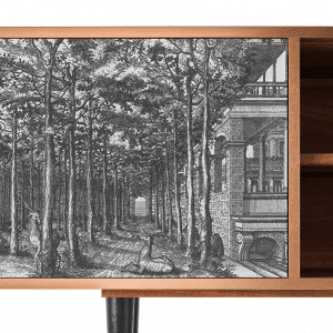 Sideboard - STORYZ - T2 View of the Piazza - Walnut