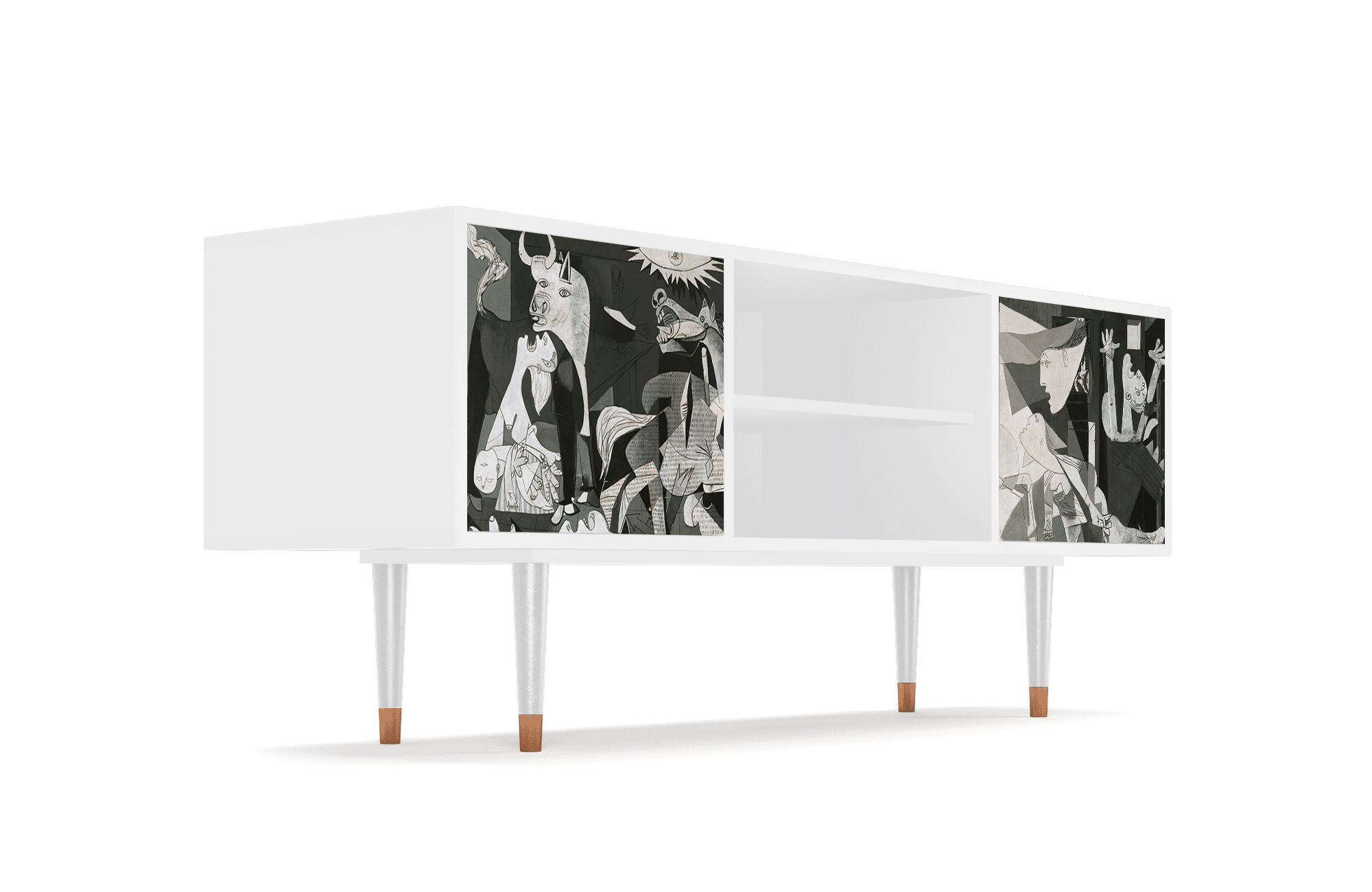 Sideboard – STORYZ – T2 Guernica by Picasso – White Sideboard - STORYZ - T2 Guernica by Picasso - White