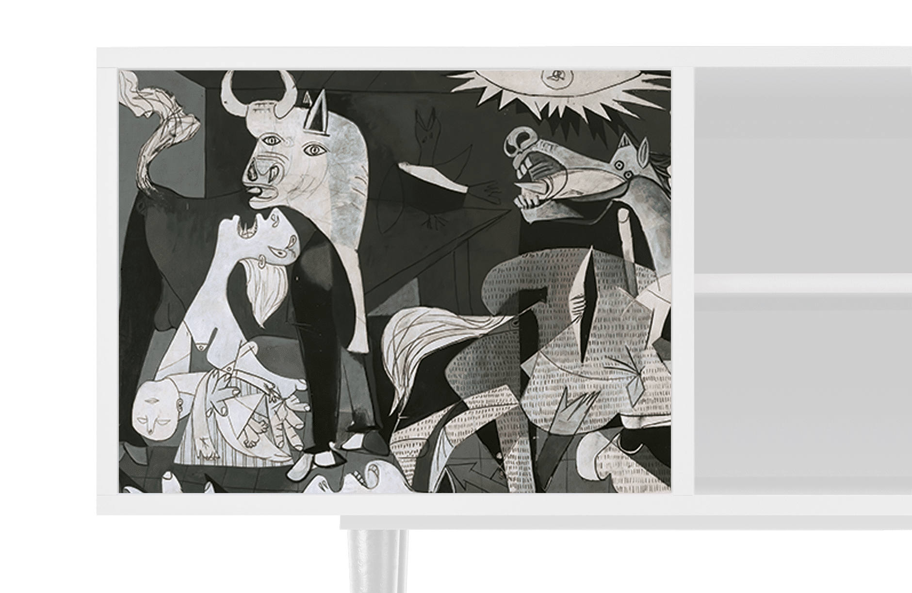 Sideboard – STORYZ – T2 Guernica by Picasso – White Sideboard - STORYZ - T2 Guernica by Picasso - White