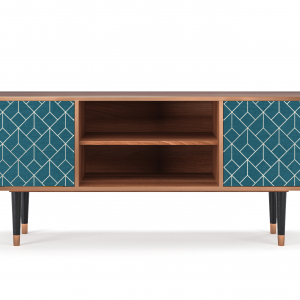 Sideboard - STORYZ - T2 Turquoise Geometry - Walnut