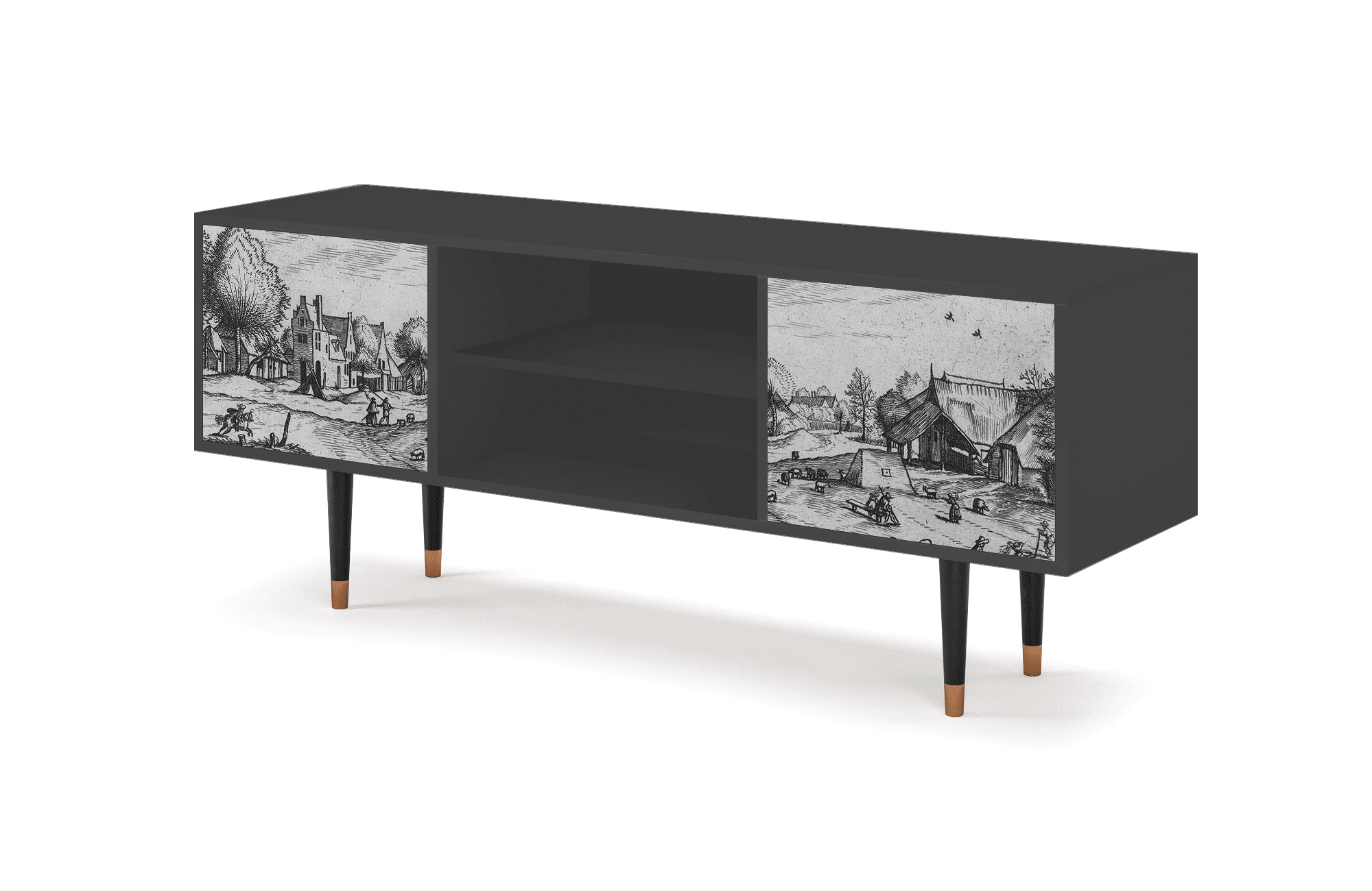 T2_182_003 Sideboard - STORYZ - T2 Country Village - Antracite