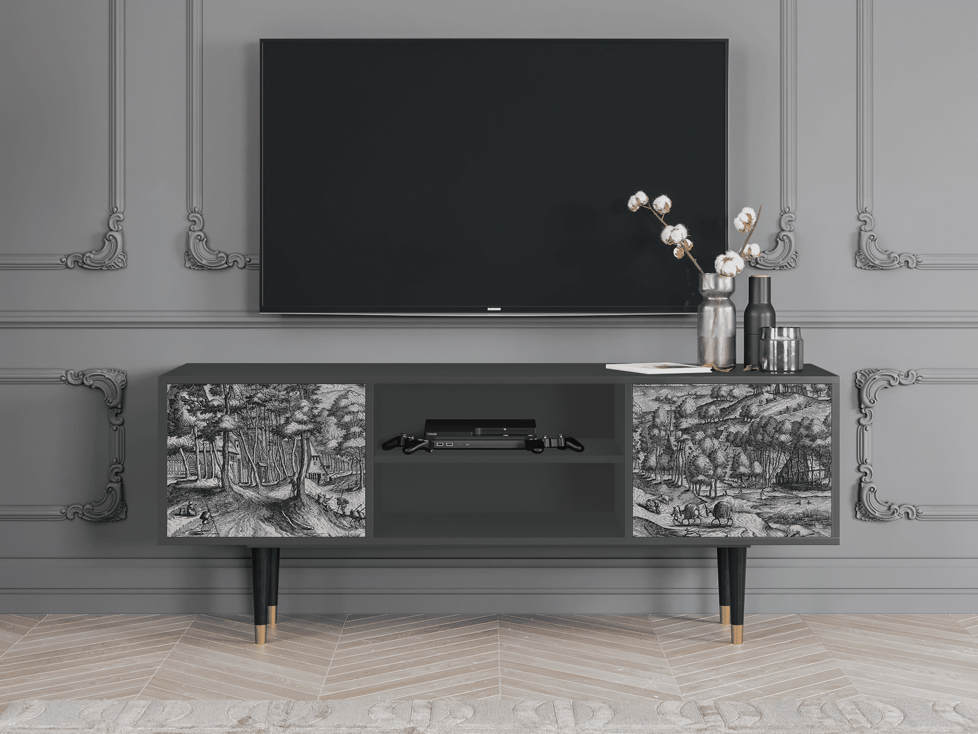 Sideboard - STORYZ - T2 Rusticorum - Antracite Sideboard - STORYZ - T2 Rusticorum - Antracite