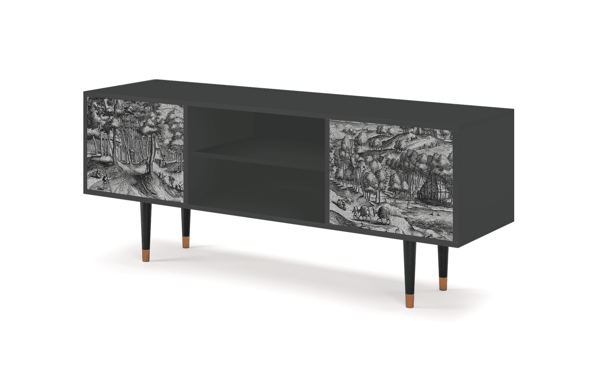 T2_186_003 Sideboard - STORYZ - T2 Rusticorum - Antracite
