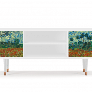 Sideboard - STORYZ - T2 Poppy field by van Gogh - White