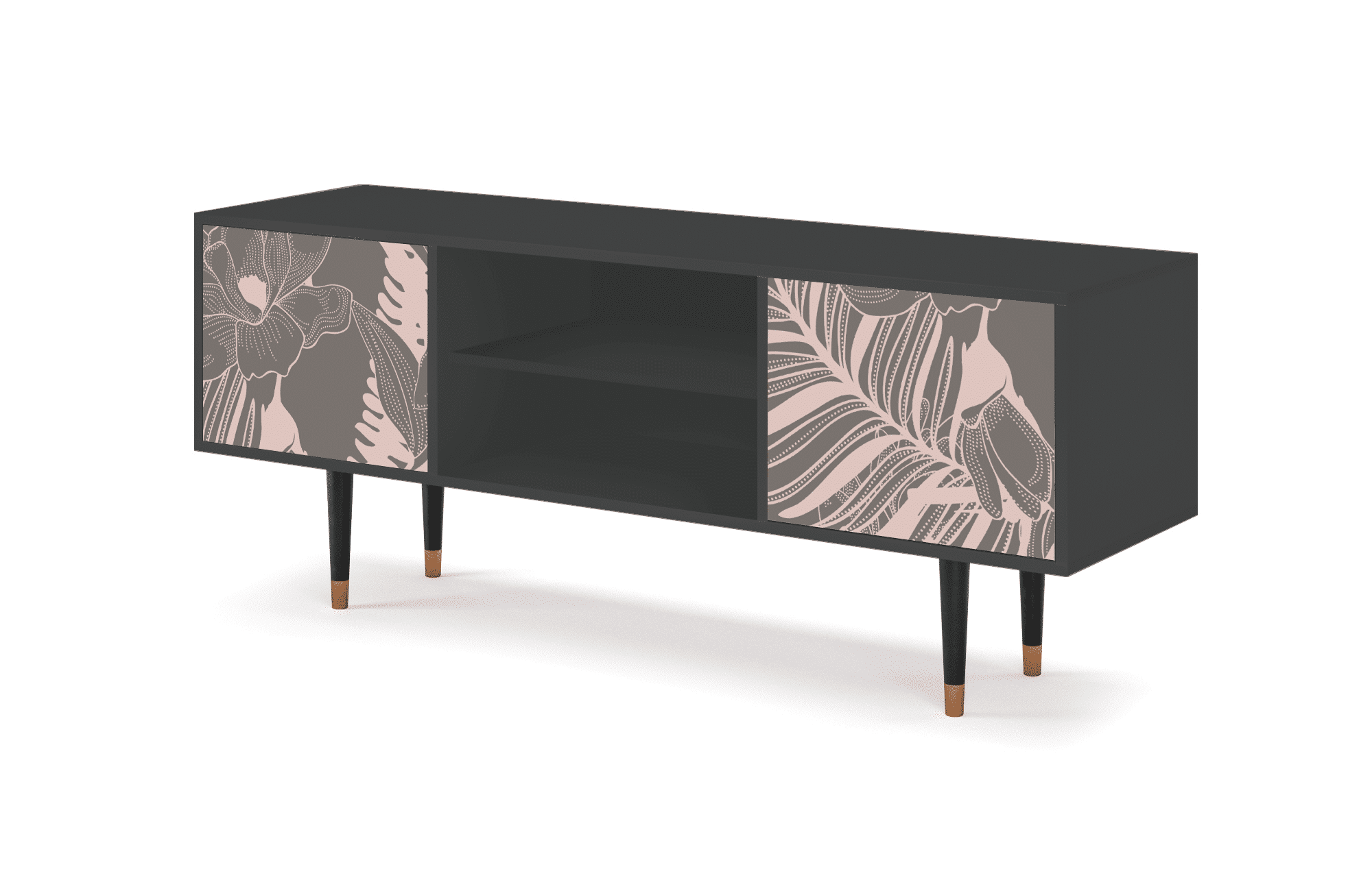 T2_72_003 Sideboard - STORYZ - T2 Issabelline Flower - Antracite