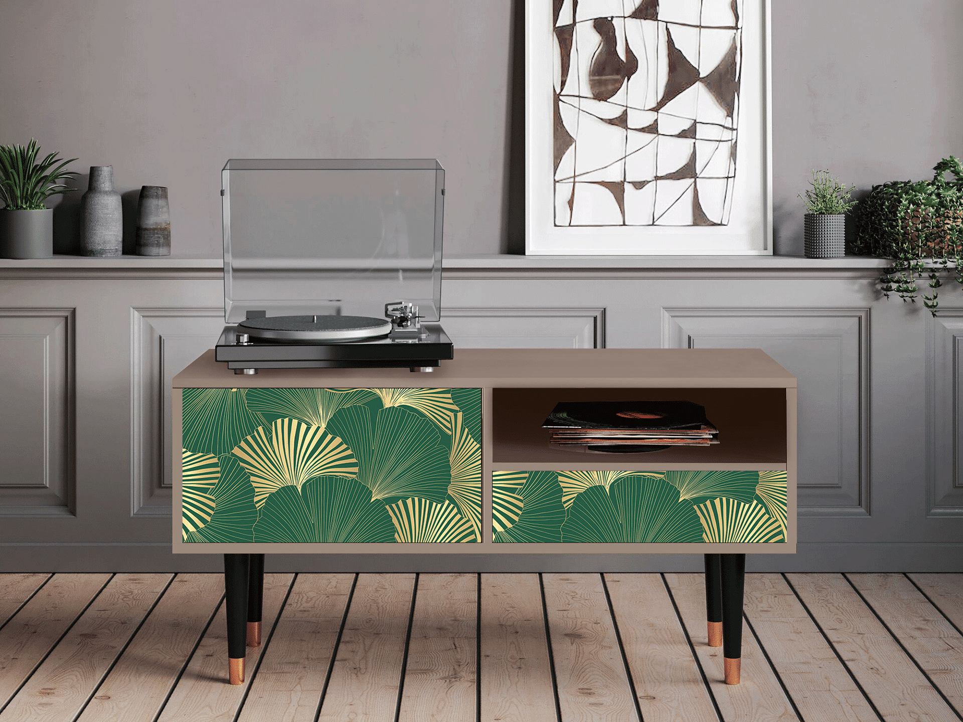 Sideboard - STORYZ - T3 Gold Ginkgo - Latte Sideboard - STORYZ - T3 Gold Ginkgo - Latte