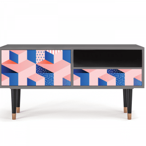 Sideboard - STORYZ - T3 Pinky Squares - Grey