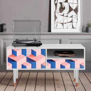 Sideboard - STORYZ - T3 Pinky Squares - White