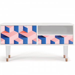 Sideboard - STORYZ - T3 Pinky Squares - White