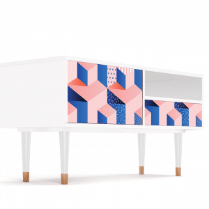 Sideboard - STORYZ - T3 Pinky Squares - White