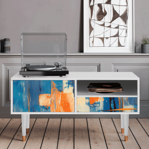 Sideboard - STORYZ - T3 Abstract Expressionism - White