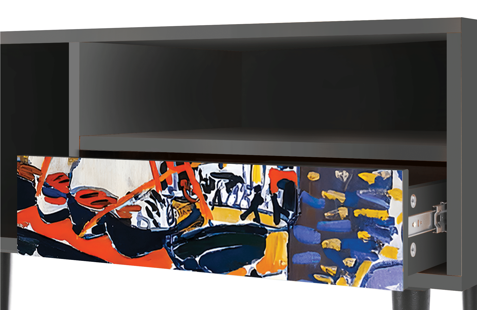 Sideboard – STORYZ – T3 Le Séchage des voiles – Antracite Sideboard - STORYZ - T3 Le Séchage des voiles - Antracite