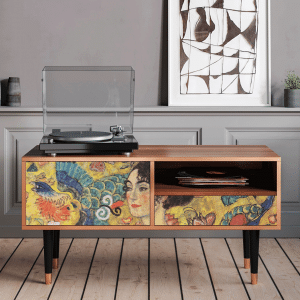 Sideboard - STORYZ - T3 Lady with Fan by Klimt - Walnut