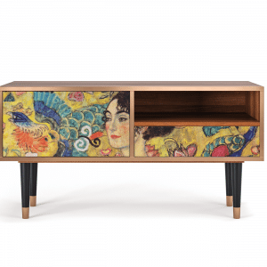 Sideboard - STORYZ - T3 Lady with Fan by Klimt - Walnut
