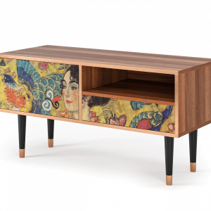 Sideboard - STORYZ - T3 Lady with Fan by Klimt - Walnut