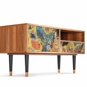 Sideboard - STORYZ - T3 Lady with Fan by Klimt - Walnut