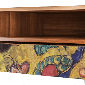 Sideboard - STORYZ - T3 Lady with Fan by Klimt - Walnut