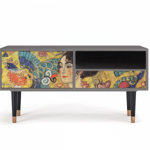 Sideboard - STORYZ - T3 Lady with Fan by Klimt - Grey