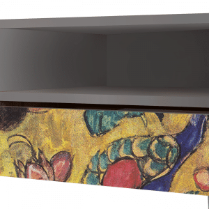 Sideboard - STORYZ - T3 Lady with Fan by Klimt - Grey
