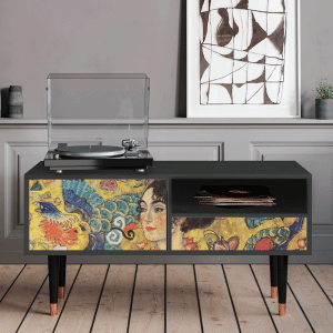Sideboard - STORYZ - T3 Lady with Fan by Klimt - Antracite