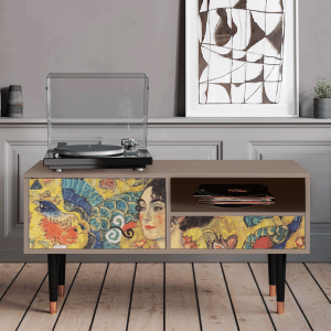 Sideboard - STORYZ - T3 Lady with Fan by Klimt - Latte