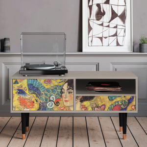 Sideboard - STORYZ - T3 Lady with Fan by Klimt - Sand