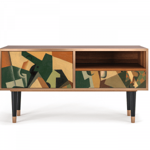 Sideboard - STORYZ - T3 Glass and Checkerboard - Walnut