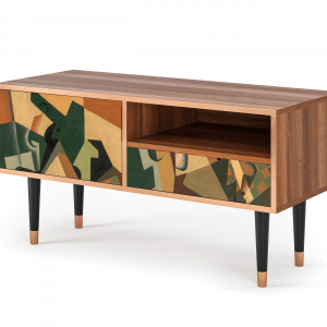 Sideboard - STORYZ - T3 Glass and Checkerboard - Walnut