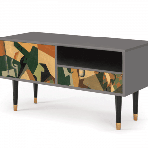 Sideboard - STORYZ - T3 Glass and Checkerboard - Grey