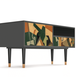 Sideboard - STORYZ - T3 Glass and Checkerboard - Antracite