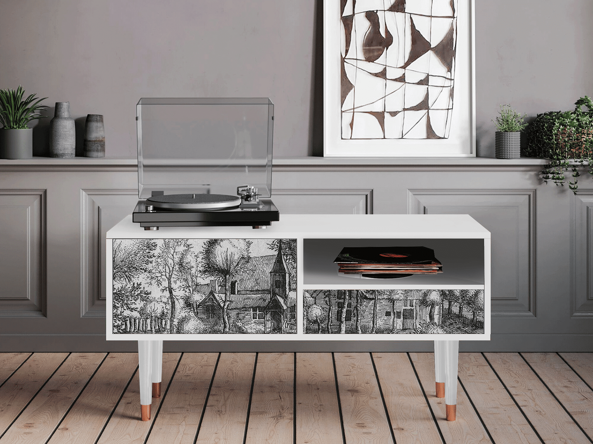 Sideboard - STORYZ - T3 A Pond - White Sideboard - STORYZ - T3 A Pond - White