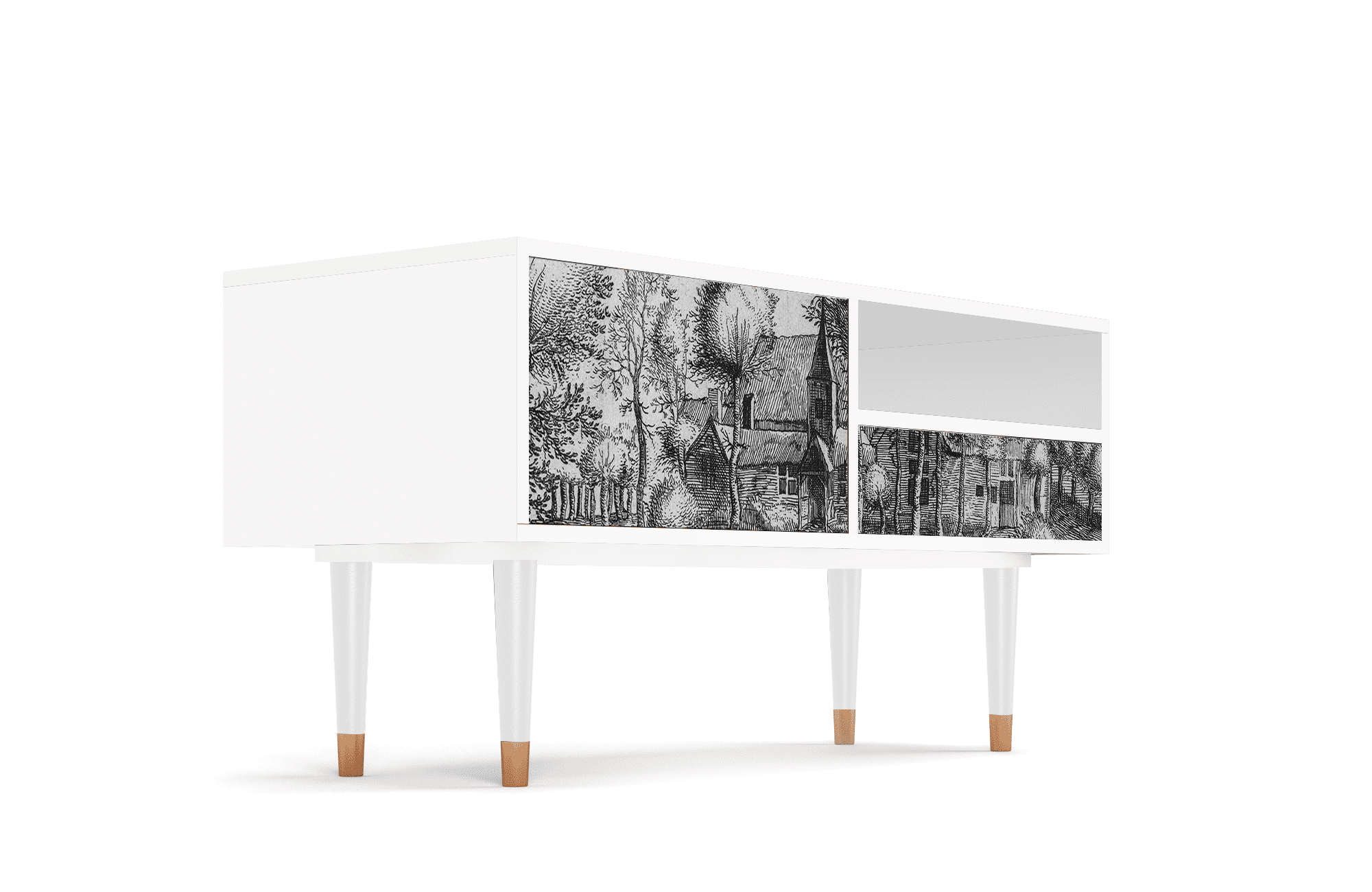 Sideboard – STORYZ – T3 A Pond – White Sideboard - STORYZ - T3 A Pond - White