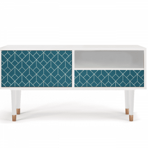 Sideboard - STORYZ - T3 Turquoise Geometry - White