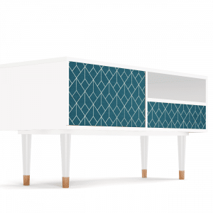Sideboard - STORYZ - T3 Turquoise Geometry - White