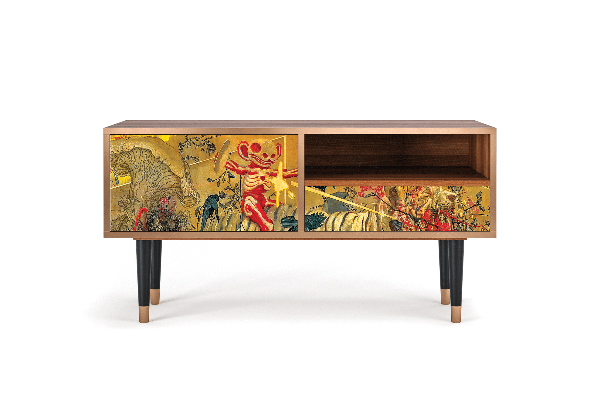 Sideboard – STORYZ – T3 Blood by James Jean – Walnut Sideboard - STORYZ - T3 Blood by James Jean - Walnut