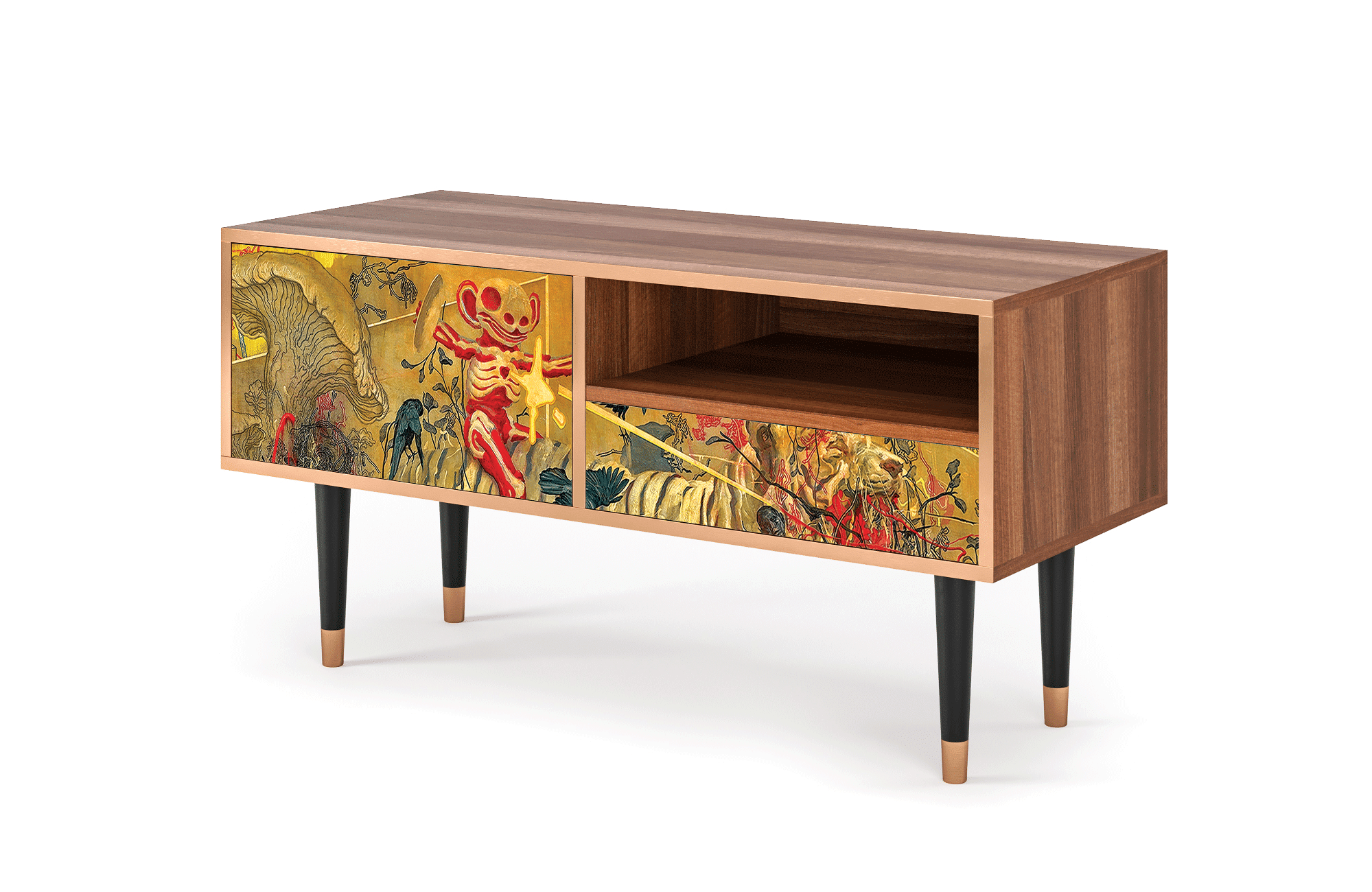 T3_208_001 Sideboard - STORYZ - T3 Blood by James Jean - Walnut
