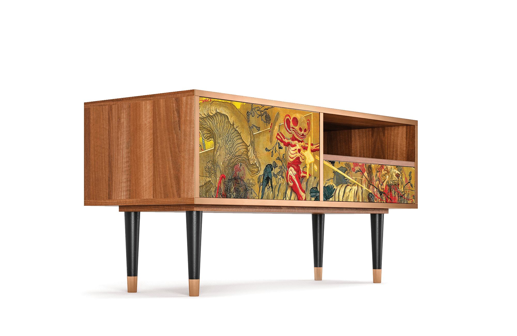 Sideboard – STORYZ – T3 Blood by James Jean – Walnut Sideboard - STORYZ - T3 Blood by James Jean - Walnut