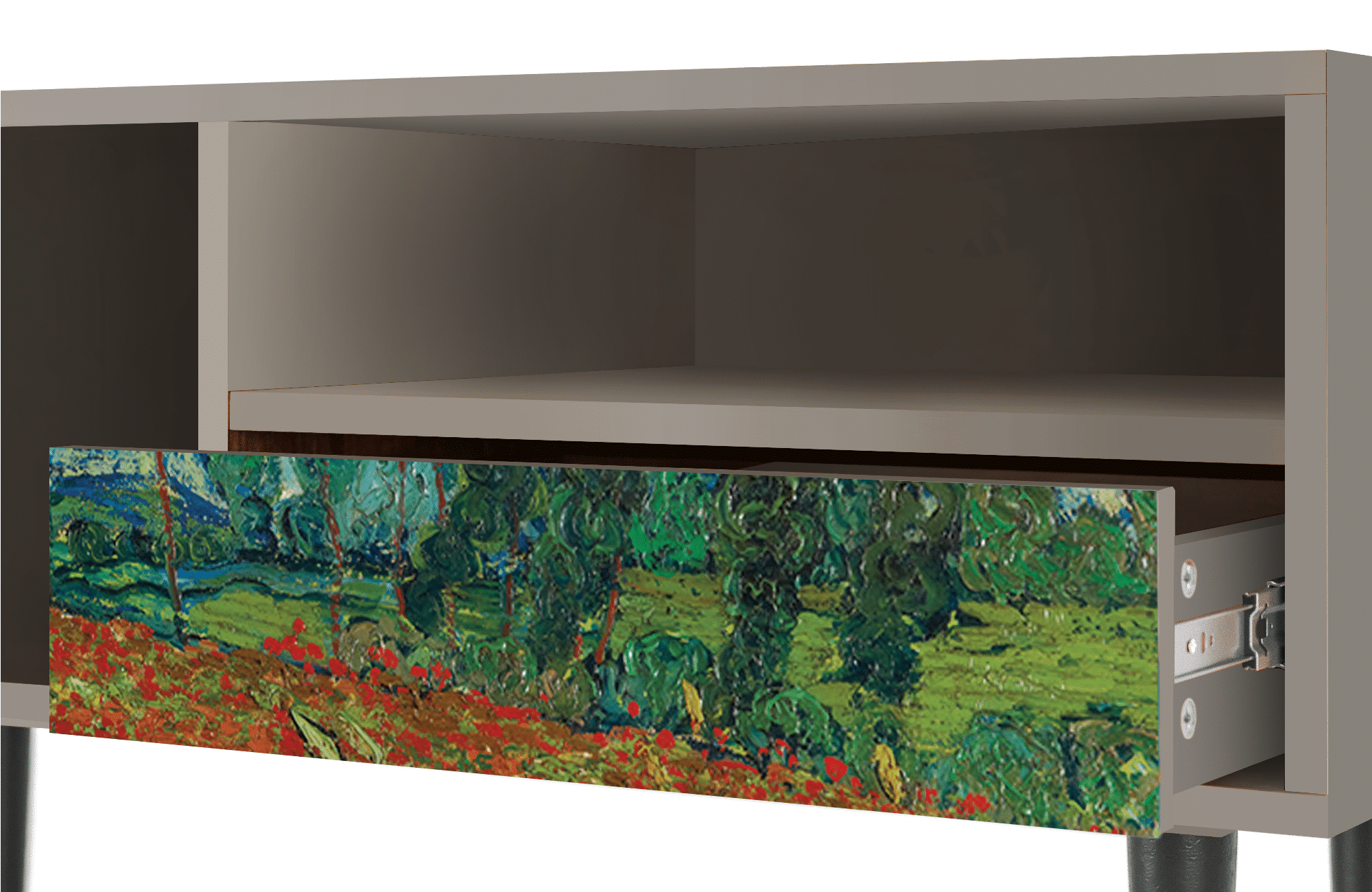 Sideboard – STORYZ – T3 Poppy field by van Gogh – Sand Sideboard - STORYZ - T3 Poppy field by van Gogh - Sand