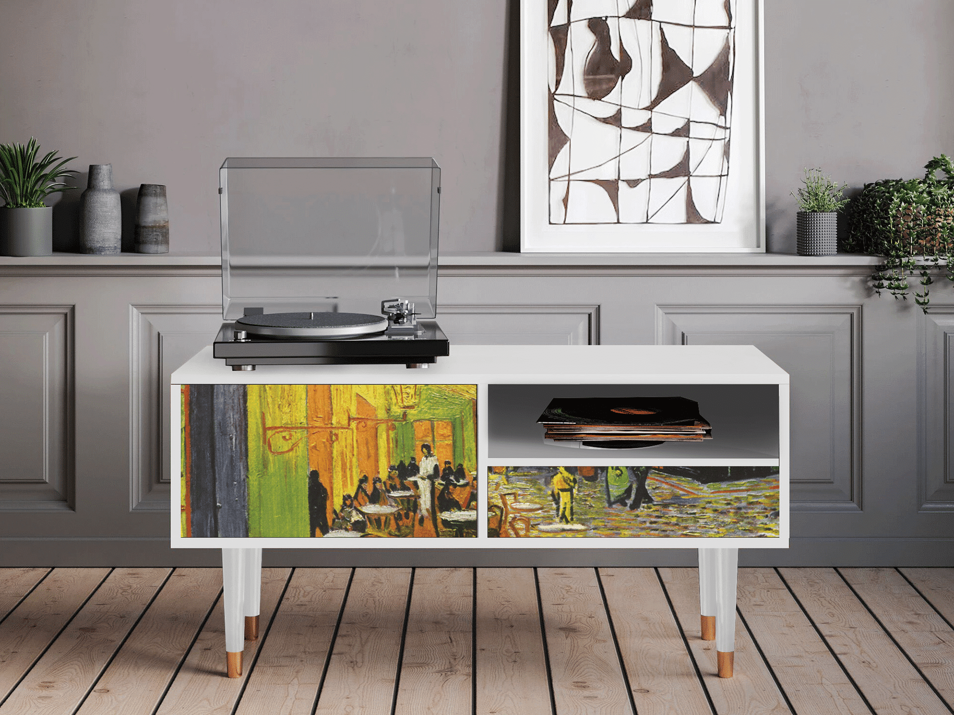 Sideboard - STORYZ - T3 Café Terrace at Night - White